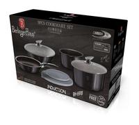 Berlinger Haus 9Pc Space Saving Cookware Set Pots Pans Induction Lids Handle