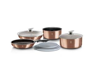 Berlinger Haus 9Pc Space Saving Cookware Set Pots Pans Induction Lids Handle