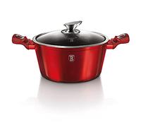 BERLINGER HAUS - Casserole with lid 20 cm, Metallic Line Burgundy Edition