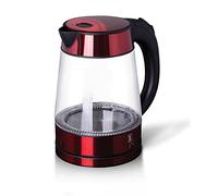 Berlinger Haus, Electric Glass Kettle, Burgundy Collection, 360° Rotating Base, Boiling Dry Protection, Automatic Shut-off, Blue LED Light, 1.7 L