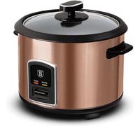 Berlinger Haus, Electric Rice Cooker, Rose Gold Collection, Perfect for Fast Rice Cooking, Glass Lid, 2 Handles for Safe and Comfortable Use
