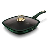 Berlinger Haus Emerald Collection Grill pan with lid, 28cm, BH/6051 Emerald Stainless Steel 18/8