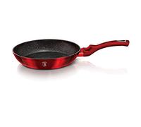 Berlinger Haus - Frying pan 20 cm, 3 layer marble coating, ergonomic soft touch handle with free protector, Metallic Line Burgundy Edition