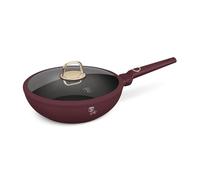 Berlinger Haus Leonardo Collection Titanium Pro Non-Stick Coating Turbo Induction Pan with Lid 28 cm 3.2 L Bordeaux