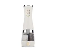 Berlinger Haus Sahara Collection 2-in-1 Electric Pepper and Salt Mill / Matte Cream / with Ceramic Grinder / Batteries: 6 AA Batteries (Not Included)
