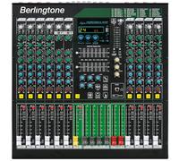 -Berlingtone,12-Channel Professional Bluetooth Audio Mixer, PC Recording, 24 DSP Effects,48V Phantom Power, 10 Microphone Jack, 14 band EQ, RCA Input/Output, Unpowered (BR-212MX)