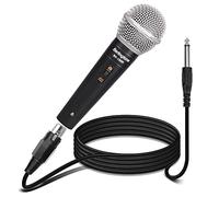 Berlingtone BR-100M Classic Style Metal Casing Cardioid Dynamic Vocal Microphone with 25' XLR Cable, Spherical Mesh Grille with Built-in Pop Filter Professional Microphone for Singing, Recording