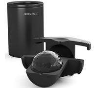 Berlinzo Premium Clear Ice Ball Maker Mold - Large 2.4-Inch Crystal Balls for Whiskey, Cocktails, and Bourbon - Easy-to-Remove Sphere Mold (Storage Bag Not Included)