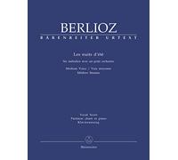Berlioz: Les Nuits d'ete for Medium Voice & Piano, Barenreiter Urtext BA5786-90