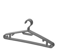 BERLONA Classic Hangers with Side Hooks, Pack of 10, Black