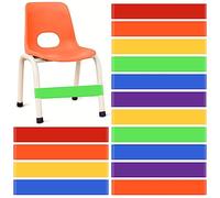 Berlune 24 Pcs Classroom Chair Bands Fidget Chairs and Desks Bands ADHD Autism Tools Bounce Flexible Seating for Classroom(Rainbow, 1 mm)