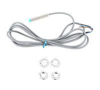 BERM Proximity Switch 3 Wire Cylindrical Head Detection Sensor Controller 10 30VDC Strong Anti Interference Fast Response Industrial Automation Machinery Equipment Brass Material (BEM08-02-PK)