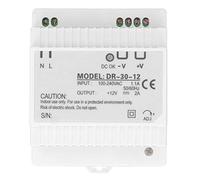 BERM Switch Power Supply Strong Durable 12V 2A DR-30-12 DIN-Rail Replacement Convenient Install Easy Carry Store Home Office