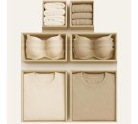 Bermondsey Division Set of 6 Drawer Organiser Stone Divider Drawer Dividers Clothes Storage Bedroom Drawers Wardrobe Organiser Storage Organizer Clothing & Wardrobe Solutions