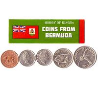 Bermuda 5 Mixed Coins | 1 Cent to 25 Cents | Bermudian Currency Since 1970