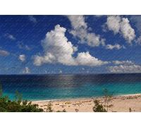 Bermuda Beach 1000 Piece Jigsaw Puzzle 29.5 X 19.6' Wood-Material Large Format for Adults