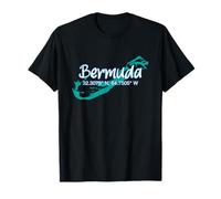 Bermuda Island Coordinates, Tourist Vacation T-Shirt
