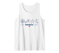 Bermuda Island Marine Animals Bermuda Flag Sea Creatures Tank Top