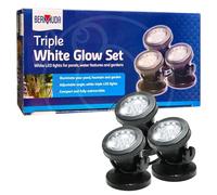 Bermuda LED Spotlight Set (3 Lights) Submersible, for Ponds & Gardens - Warm White