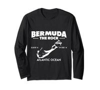 Bermuda Map Coordinates, Bermuda Flag, Bermuda Nickname Long Sleeve T-Shirt