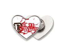 Bermuda Mysterious Bloodstains Terror Heart Metal Pin Brooch Clip Love
