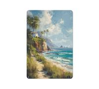 Bermuda Posters Vintage Watercolor Metal Tin Sign