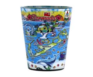 Bermuda Scene In and Out Shot Glass