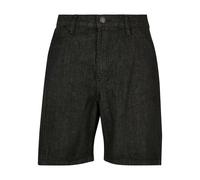 Urban Classics Organic Mid Waist Denim Shorts Black 36 Men