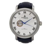 Bermuda Watch Company Mens Paget Silver dial Blue Strap Automatic Watch