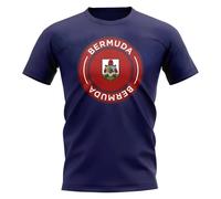 Bermuda Women's Personalised Football Badge T-Shirt in Navy | Size: 2XL Bermuda Navy 2XL