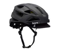 Bern FL-1 Pave Bike Helmet, MIPS Rotational Impact Protection, Matte Black w/Visor - Small