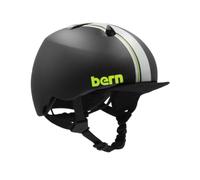 Bern Nino Kids Bike Helmet with DVRT Rotational Impact Safety?Adjustable Comfort?Trusted by Parents Worldwide?EN1078 Certified?XS/S?Matte Black Racing Stripe
