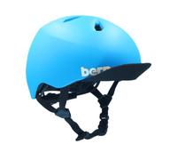 Bern Nino Kids Bike Helmet with DVRT Rotational Impact Safety?Adjustable Comfort?Trusted by Parents Worldwide?EN1078 Certified?XS/S?Matte Blue