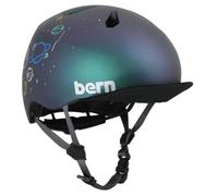 Bern Nino Kids Bike Helmet with DVRT Rotational Impact Safety│Adjustable Comfort│Trusted by Parents Worldwide│EN1078 Certified│S/M│Metallic Space Splat