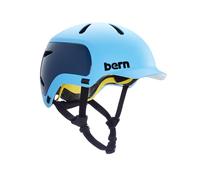 Bern Watts 2.0 MIPS Adult Bike Helmet with Rotational Impact Safety│ Adjustable Adapts to All Seasons│ EN1078 Certified│Medium│Matte Ocean Blue
