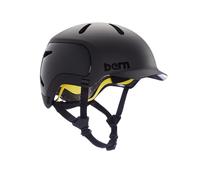 Bern Watts 2.0 MIPS Adult Bike Helmet with Rotational Impact Safety│Adjustable Adapts to All Seasons│EN1078 Certified│Medium│Matte Black