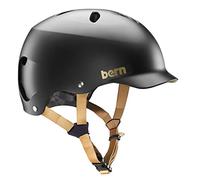 BERN Watts Classic Unisex Adult Bicycle Helmet, Black/Gold, M