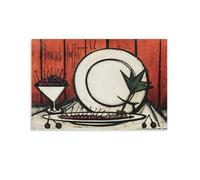 Bernard Buffet Poster《Nature Morte Aux Cerises》 Cool Artworks Painting Wall Art Canvas Prints Hanging Picture Home Decor 16x24inch(40x60cm)