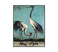 Bernard Buffet Poster Two Birds Canvas Painting Vintage Animal Bird Wall Art Bernard Buffet Prints For Home Decor Picture 40x60cmX1 No Frame