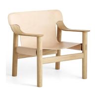 Bernard Chair Armchair Hay Water-based lacquered solid oak / leather natural - HAY 257398