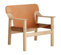 Bernard Oak and Leather Armchair, Shane Schneck Cognac one size