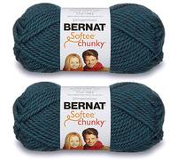 Bernat 2-Pack - Softee Chunky Yarn, Teal, Single Ball