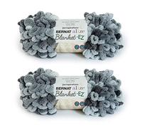 Bernat Alize Blanket, Polyester, Slate Grays, 2 Pack