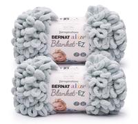 Bernat Alize Blanket Smoke Yarn - 2 Pack of 180g/6.4 oz - 100% Polyester - #7 Jumbo - 18 Yards - Knitting/Crochet