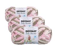 BERNAT Baby Blanket -100G- Little Petunias, 16110303421 (Pack of 3)