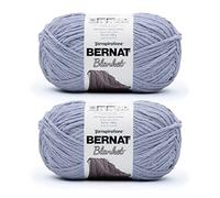 Bernat Baby Blanket 300g Cornflower Yarn - 2 Pack of 300g/10.5oz - Polyester - 6 Super Bulky - Knitting/Crochet