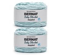 Bernat Baby Blanket Dappled AQUARMARINE Yarn - 2 Pack of 300g/10.6 oz - 100% Polyester - #6 Super Bulky - 220 Yards - Knitting/Crochet