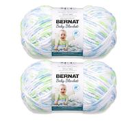 Bernat Baby Blanket Funny Prints Yarn - 2 Pack of 300g/10.5oz - Polyester - 6 Super Bulky - 220 Yards - Knitting/Crochet
