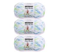 Bernat Baby Blanket Funny Prints Yarn - 3 Pack of 100g/3.5oz - Polyester - 6 Super Bulky - 72 Yards - Knitting/Crochet