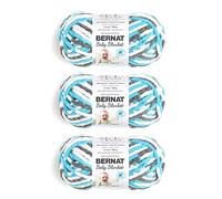 Bernat Baby Blanket Sail Away Yarn - 3 Pack of 100g/3.5oz - Polyester - 6 Super Bulky - 72 Yards - Knitting/Crochet